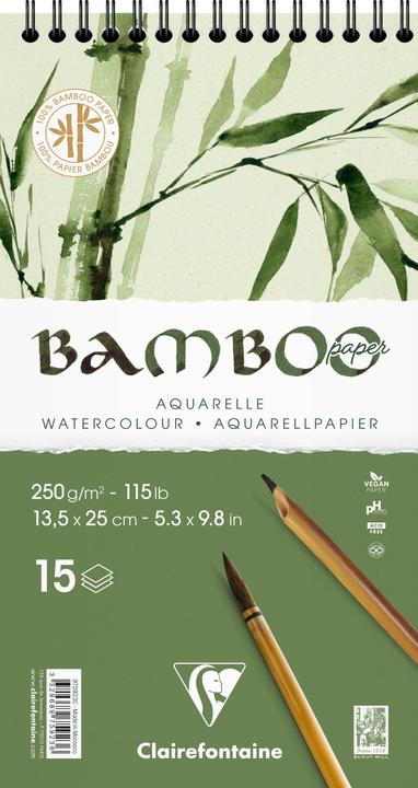 Produktbild Clairefontaine Bambus Spiralblock (250 g/m², 280 x)