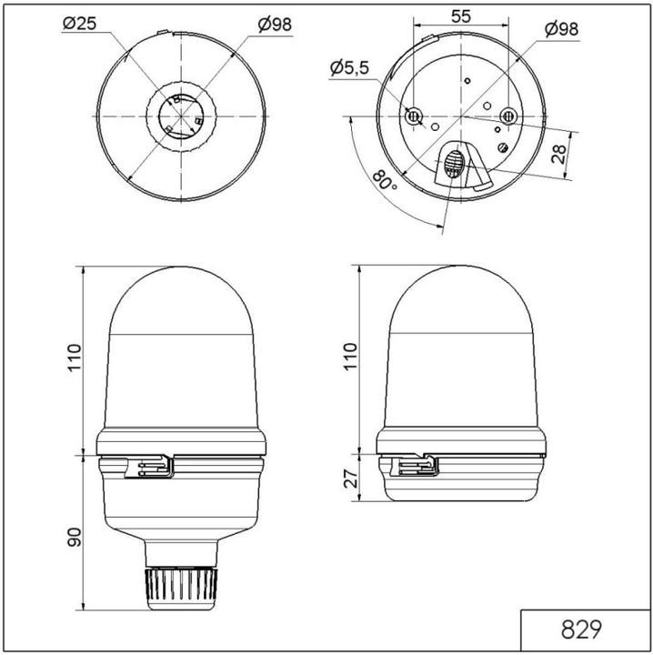 Immagine prodotto Werma 829.370.55 Luce continua a LED monitorata BM 24VDC YE 82937055