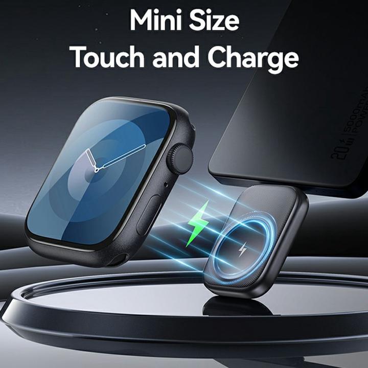 Actual product image Usams CD247 Watch Wireless Charger - Tarnish (2.50 W)