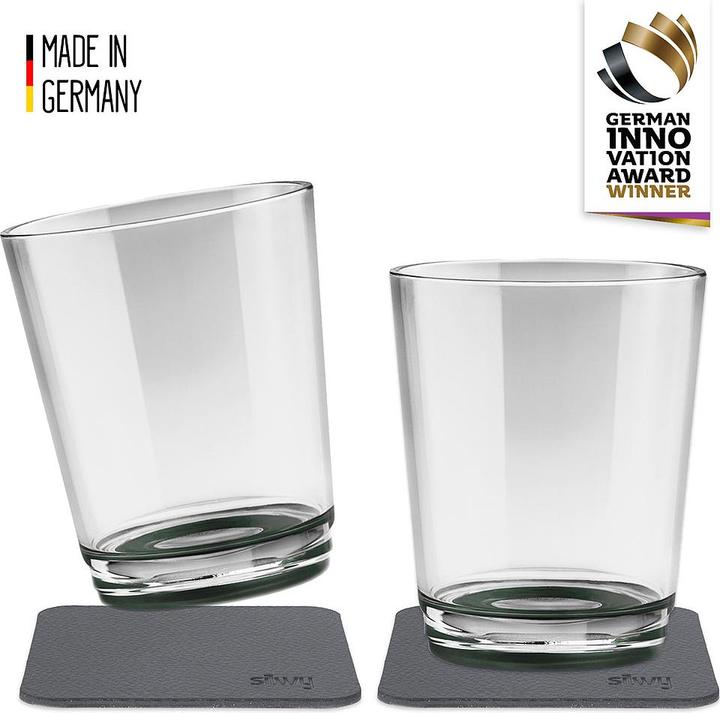 Produktbild Silwy Outdoor-Trinkglas Pearl Grey 2er-Set magnetisch