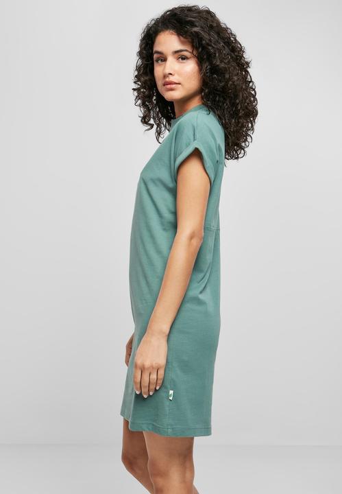 Actual product image Urban Classics Ladies Organic Cotton Cut On Sleeve Tee Dress (XS)