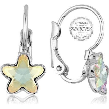 Levien, Ohrringe, Girl Ìs earrings with rainbow crystal STARBLOOM (L)