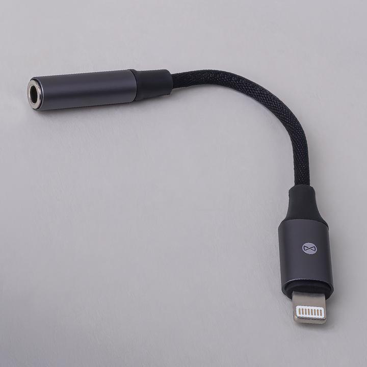 Produktbild Forever Adapter Audio AJL-01 Klinke 3,5 mm - Lightning schwarz (Klinkenadapter)