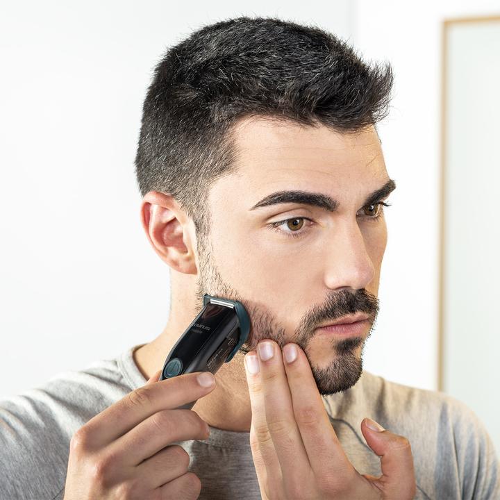Actual product image Taurus Hubble Electric Beard Trimmer with Cordless Option Razor for Wet and Dry Use 90 Minute Battery Life