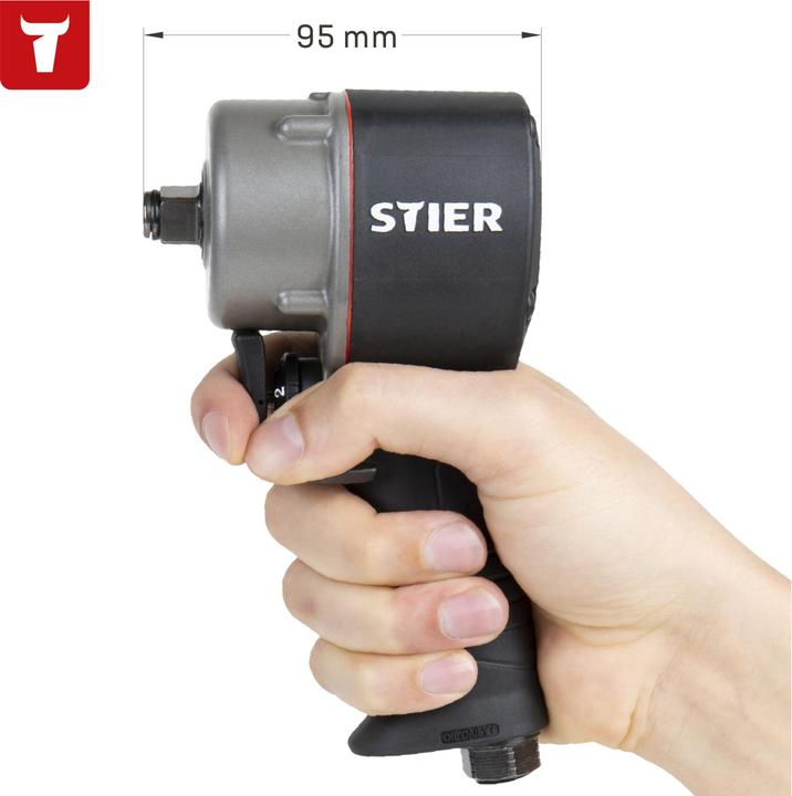 Productafbeelding Stier Slagmoersleutel 13-MBS 1/2" aandrijving extreem kort max. losdraaimoment 1.275 N