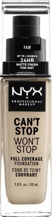 NYX Professional Make-Up Can't Stop Won't Stop - Full Coverage Foundation Fair (Fair)