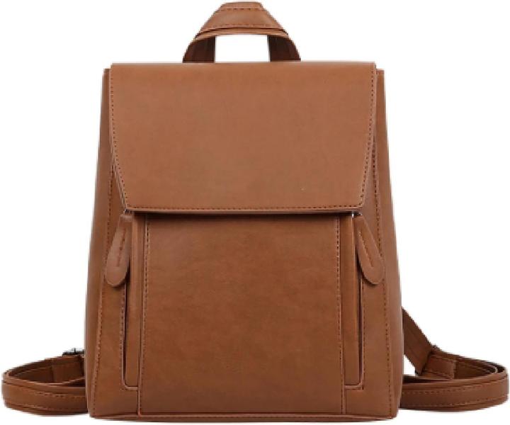 Immagine prodotto Only-Bags.Store Zaino piccolo a 3 vie in pelle vegana, zaino in caramello, zaino in pelle vegana, zaino in pelle