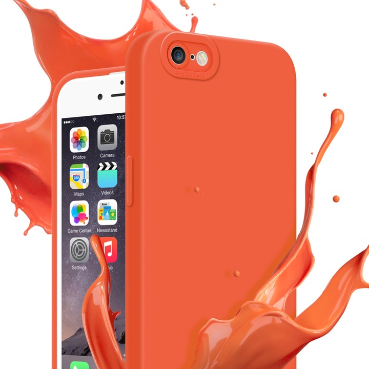 Productafbeelding Cadorabo Hoesje voor Apple iPhone 6 PLUS / 6S PLUS in TPU Fluid LM162 Style (Apple iPhone 6 Plus)
