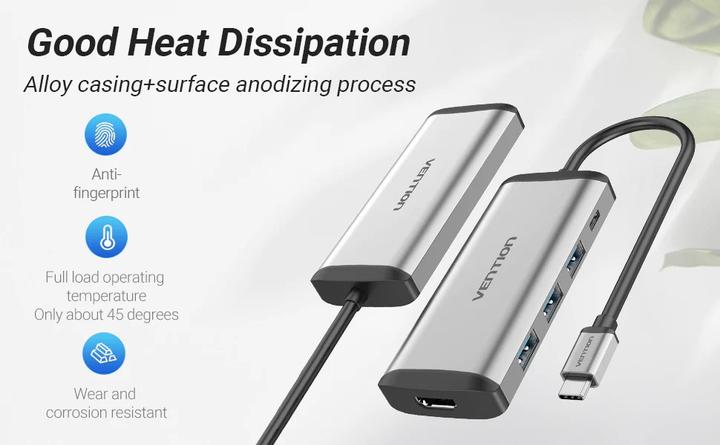 Actual product image Vention Cnbhb (USB-C, 5 ports)