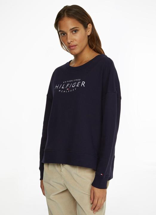 Produktbild Tommy Hilfiger Damen O-nk Sweatshirt von Reg Pullover, Desert Sky, S (S)