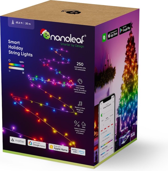 Image du produit Nanoleaf Guirlande lumineuse intelligente 250 LED 20 mètres (20 m)