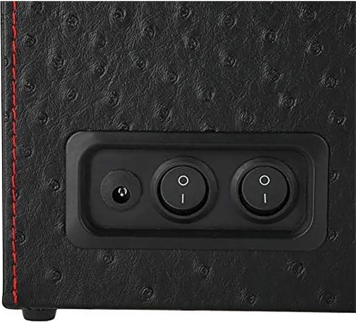 Actual product image Cbx Uhrenbeweger für 4+6 Uhren, Watchwinder Kamelmuster mit roten Nähten (4x)