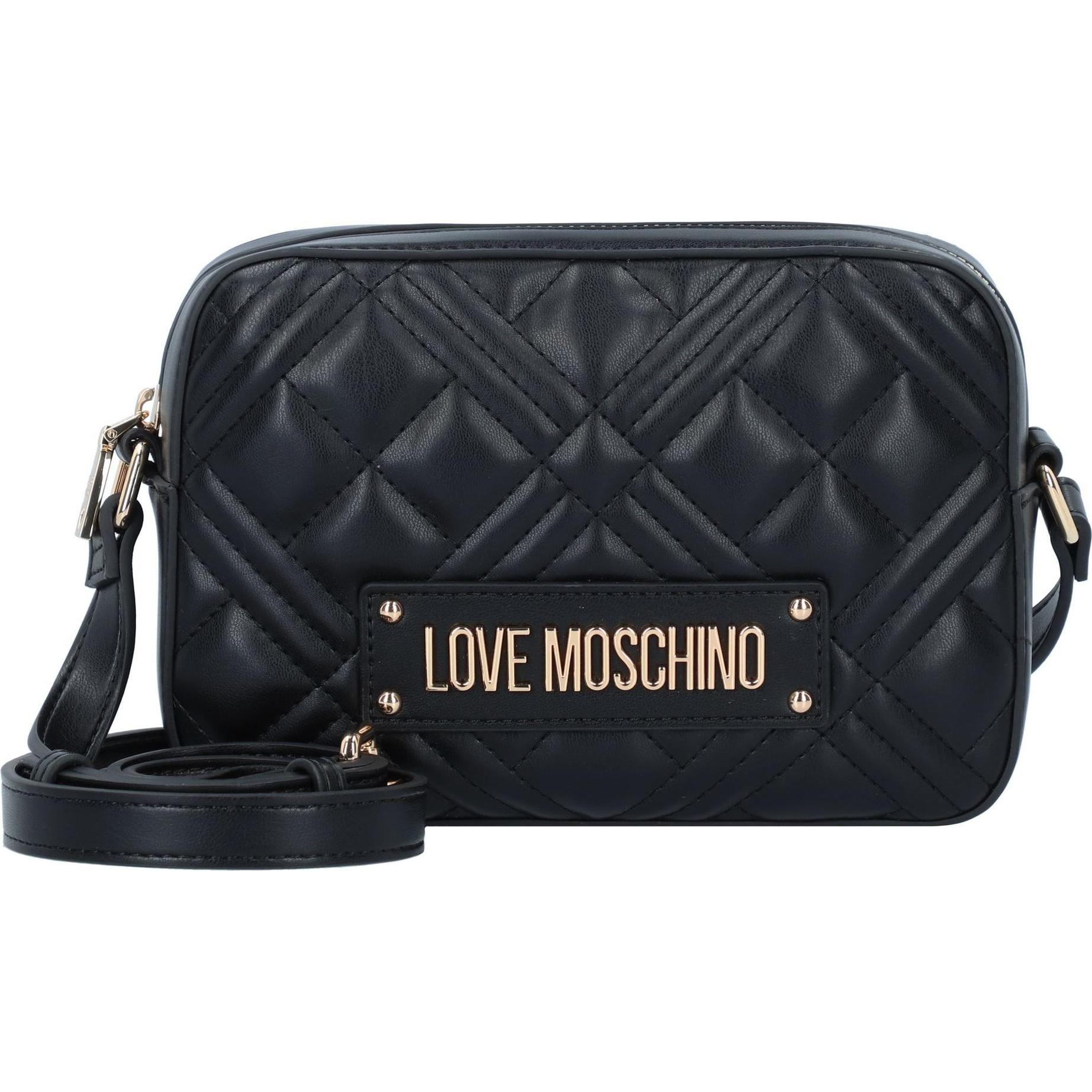 Love Moschino, Handtasche, Quilted Umhängetasche 20 cm, Schwarz