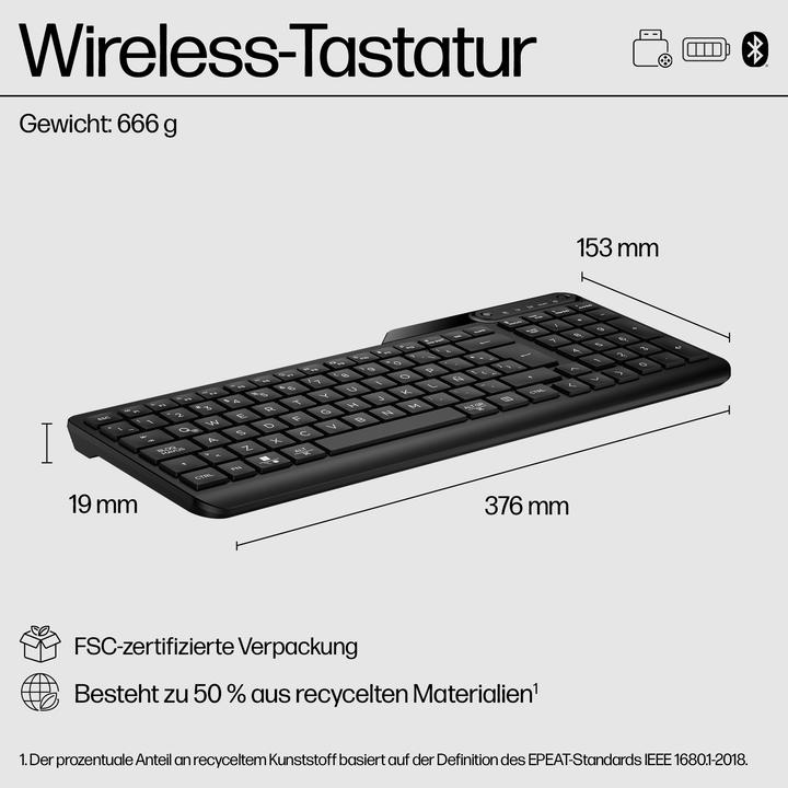 Actual product image HP 475 Dual-Mode Wireless Keyboard (DE) (DE, Wireless)