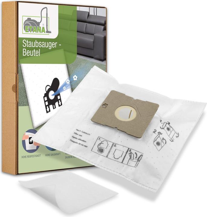 Etana I 10 Staubsaugerbeutel passend für Grundig VCC 3850 A I Staubbeutel inkl. 1 Filter (10x)