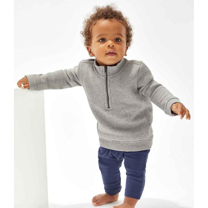 Actual product image Babybugz Baby Quarter Zip Sweatshirt (80)