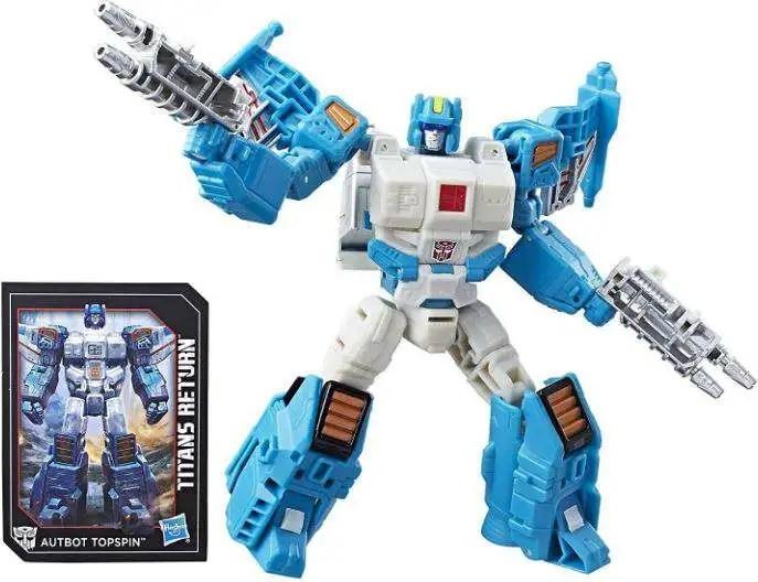 Actual product image Hasbro Transformers Generations Titans Return Autobot Topspin & Freezeout Deluxe Action Figure