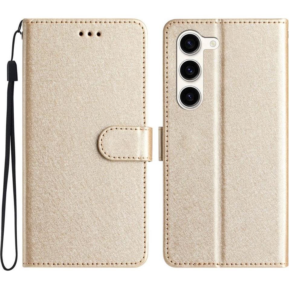 Cover-Discount Silk Texture Etui Hülle gold (Samsung Galaxy S24), Smartphone Hülle, Gold