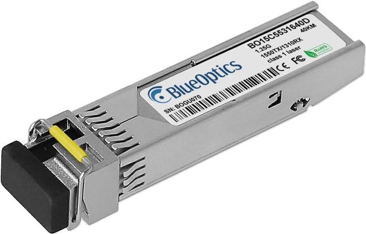 Actual product image BlueOptics Juniper EX-SFP-GE40KT15R13 Compatible SFP BO15C5531640D