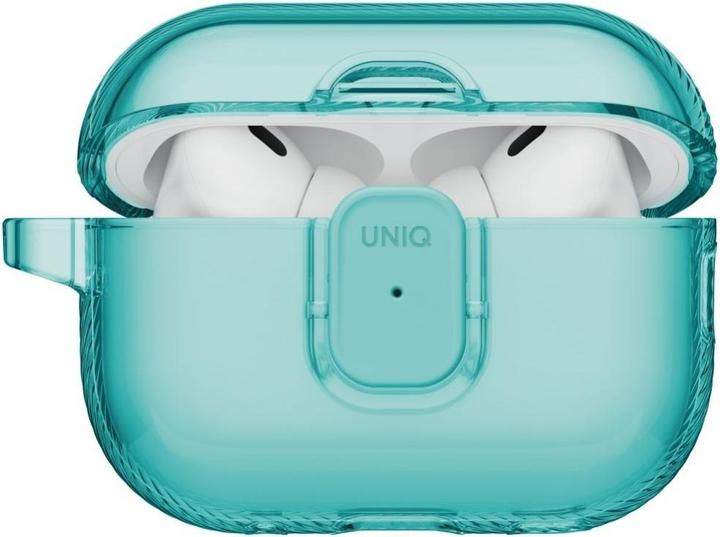 Actual product image Uniq Case Glase Pro for AirPods Pro 3 Lock Case turquoise (Headphone sleeve)