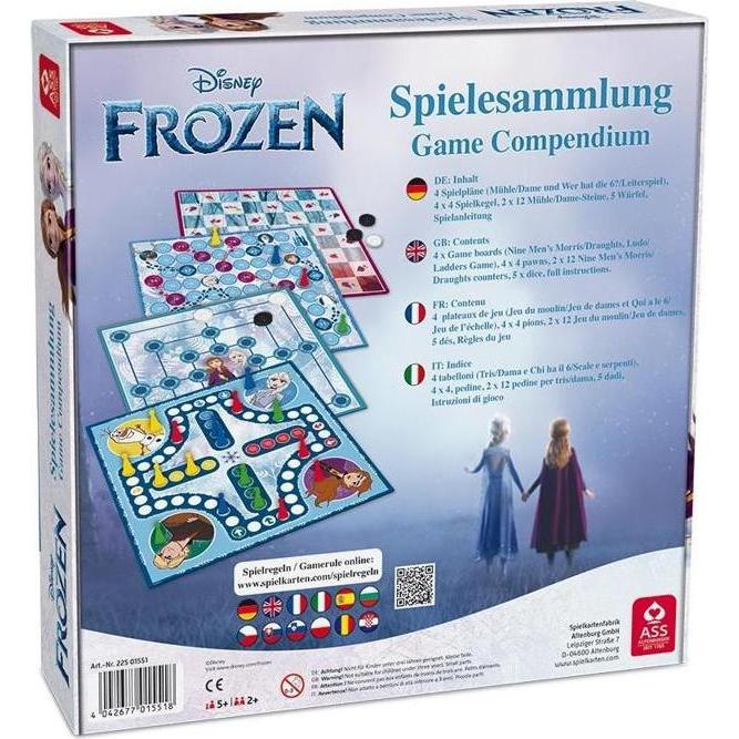 Thumbnail - ASS Altenburg Disney Die Eiskönigin - Spielesammlung, für 2-4 Spieler, ab 5 Jahren (DE-Ausgabe) (Deutsch)