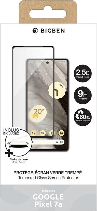 Image du produit Bigben Protection d'écran pour Google Pixel 7a en verre trempé 2.5D (1 pièce(s), Google Pixel 7a)
