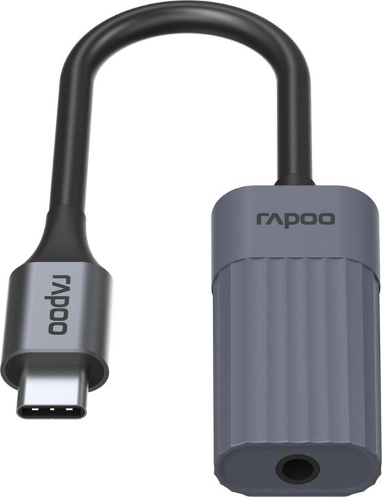 Produktbild Rapoo USB-C Adapter UCA-1012 USB-C auf 3,5 mm Audio, grau (00226493) (0.15 m, USB 3.2 Gen 1)