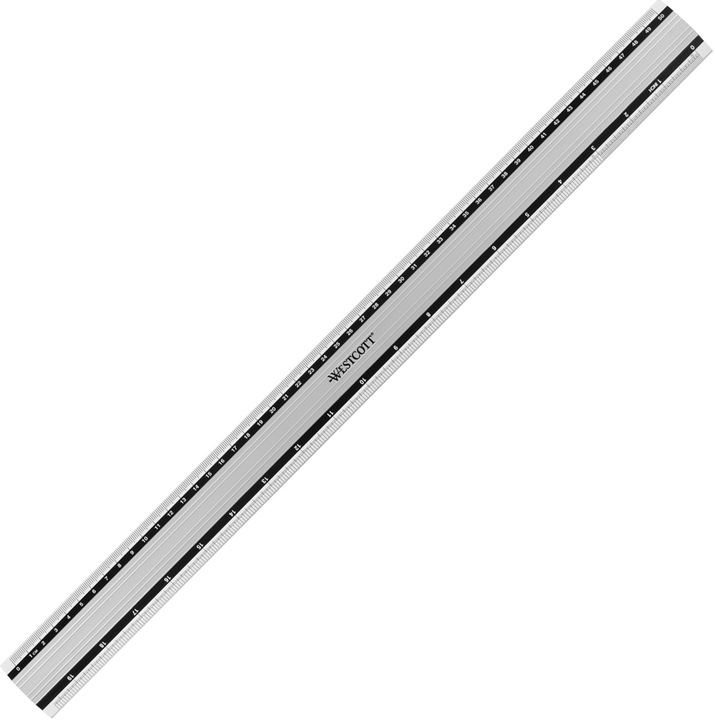 Actual product image Westcott Aluminium ruler (500 mm)