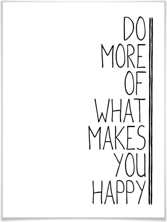 Image du produit Trenddeko Faites plus de ce qui vous rend heureux (24 x 30 cm)