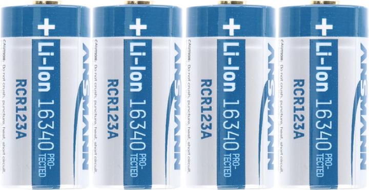 Produktbild Fenix Akku, 3.7 V max. 760mAh Lithium (4 Stk., 16340, 760 mAh)