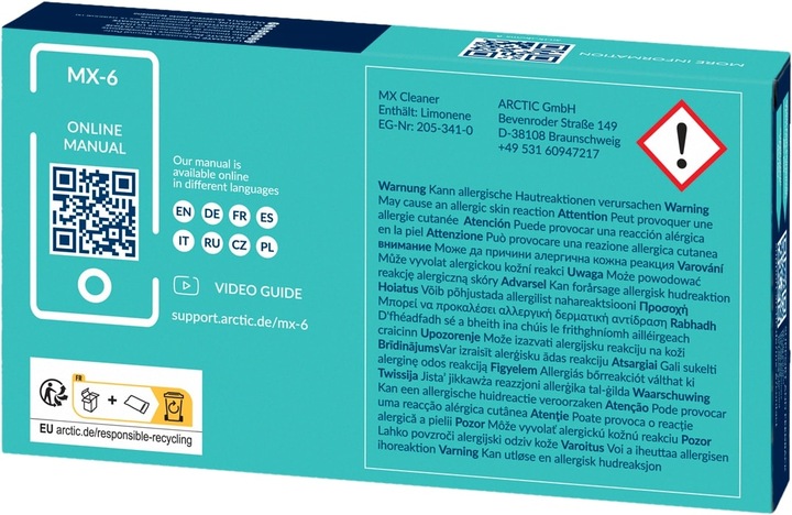 Produktbild Arctic MX-6 mit Reiniger (4 g)