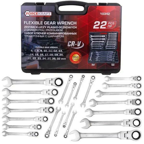 Rockforce, Chiave inglese, Gelenk-Ratschen-Maulschlüssel