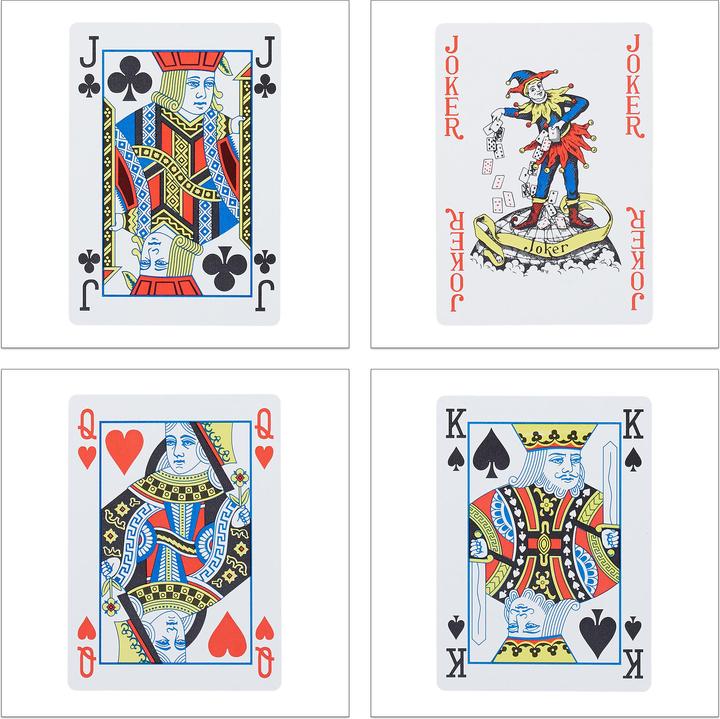 Produktbild Relaxdays 4x Kartendeck