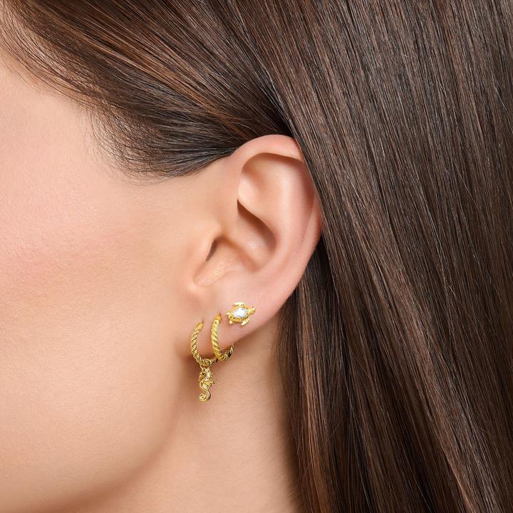 Actual product image Thomas Sabo Single stud earrings turtle gold (925 silver)