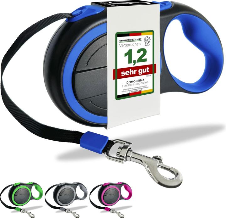 Domoprima Rollleine mit Stopp & Bremsmechanismus (L, Hund, Allgemein)