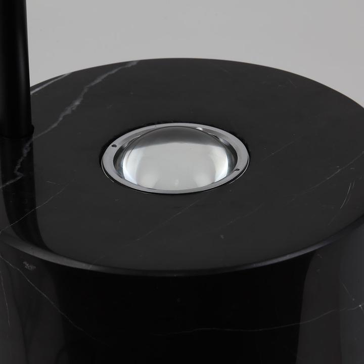 Actual product image s.luce LED floor lamp Plate with marble base & reversible reflector (1270 lm, GU10)