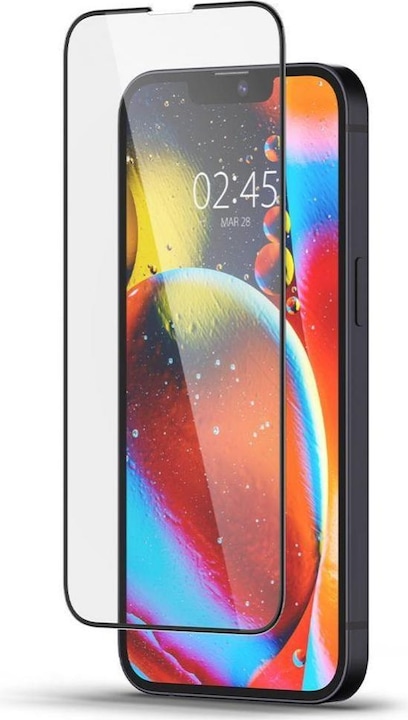 Spigen tempered glass Glas.TR Slim FC for iPhone 13 Mini black (1 Piece, Apple iPhone 13 mini)