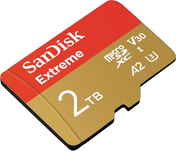 Immagine prodotto SanDisk Extreme UHS-I V30 (2000 GB, microSDXC, U3, UHS-I)