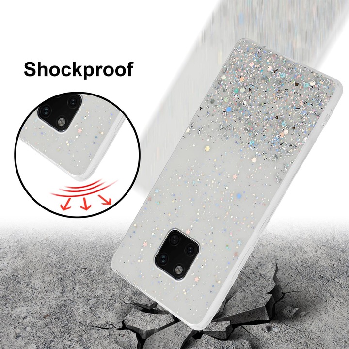 Actual product image Cadorabo TPU cover sparkling glitter (Mate 20 Pro)