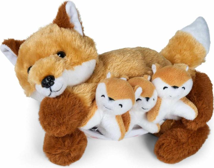 Actual product image Mamanimals Mum Fox & Babies (15 cm)