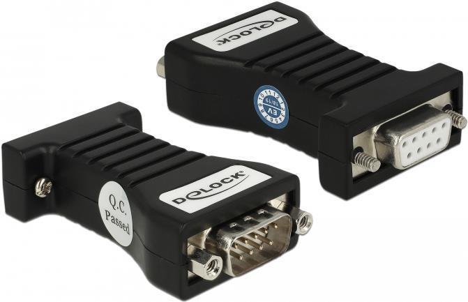 Produktbild Delock Isolator 1 x Serial RS-232 DB9 female to 1 x Serial RS-232 DB9 male 3 kV (6.30 cm)