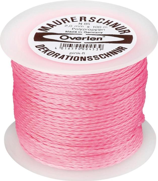 Produktbild HP Autozubehör Pflastererschnur Länge 100 m Ø 2 mm 60 kg Polypropylen pink (100 m)