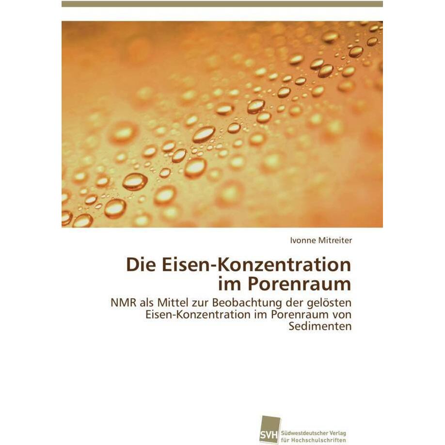 Die Eisen-Konzentration im Porenraum, Fachbücher von Ivonne Mitreiter