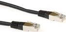 Produktbild Black 15 meter F/UTP CAT5E patch cable with RJ45 connectors. Cat5e f/utp lszh black 15.00m (U/UTP, CAT5e, 15 m)
