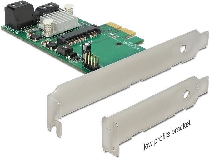 Produktbild Delock Hybrid 3 x internal SATA 6 Gb/s + 1 x internal mSATA