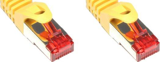 Produktbild Good Connections RNS® Patchkabel mit Rastnasenschutz, Cat. 6, S/FTP, PiMF, PVC, 250MHz, gelb, 10m (S/FTP, CAT6, 10 m)
