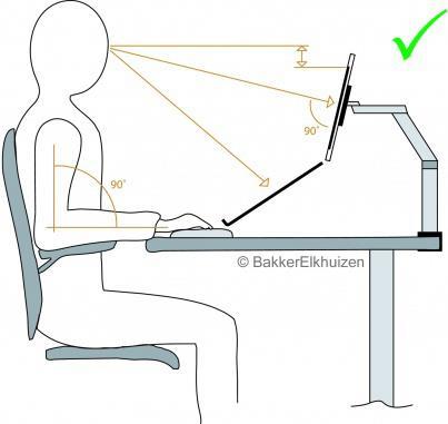 Produktbild Bakker Elkhuizen Space-arm flatscreen arm (Tisch, 24", 7.50 kg)