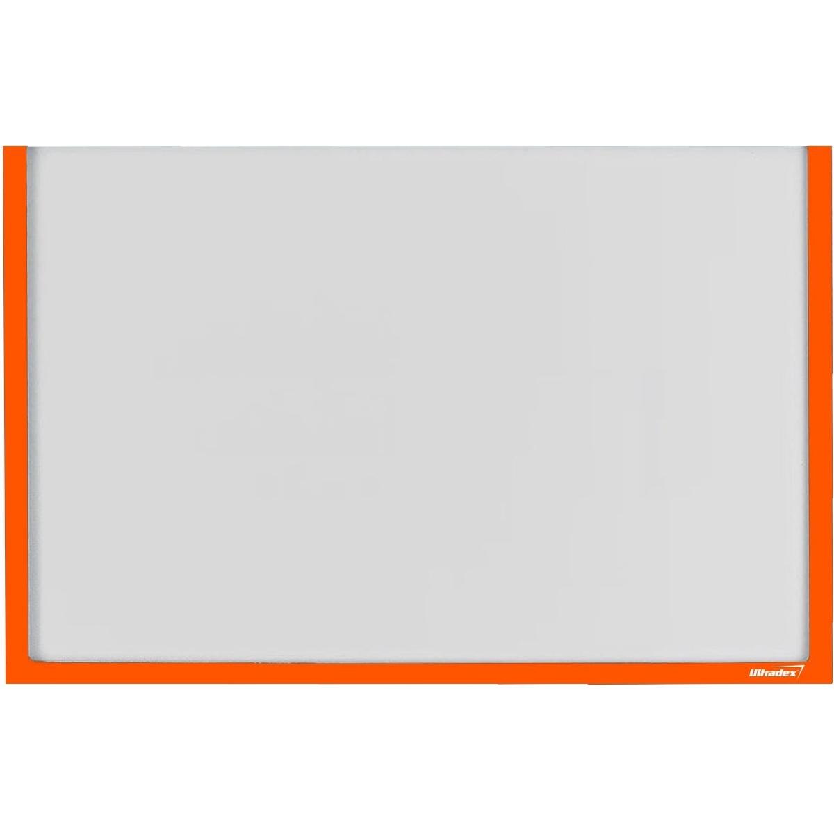 Ultradex, Informationsschild, Infotasche für DIN A4 quer selbstklebend VE= 5 Stück pastell orange