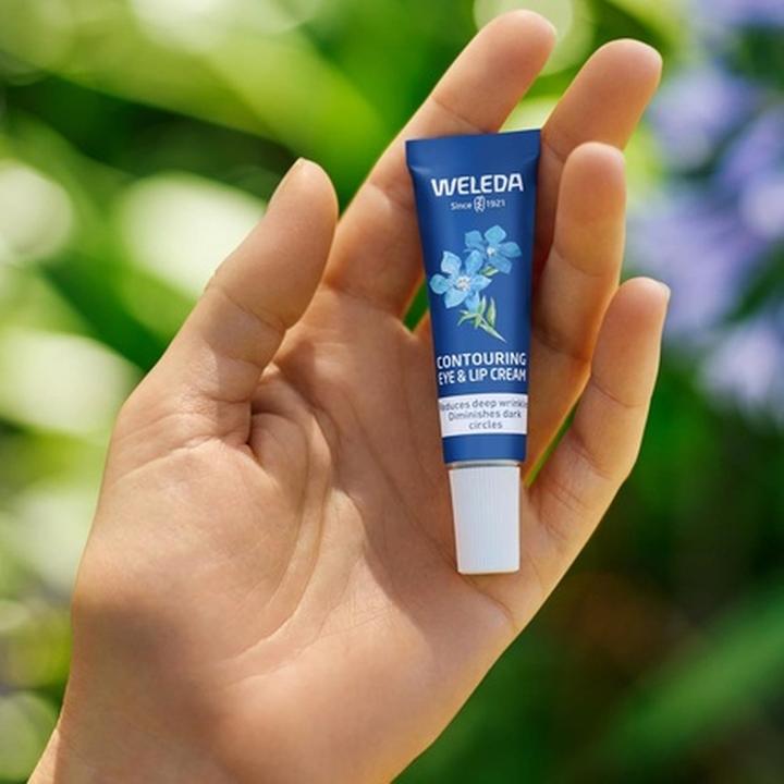 Immagine prodotto Weleda Blue Gentian & Edelweiss Contouring Eye & Lip Cream with Natural Collagen+ Active (Crema per la cura degli occhi)