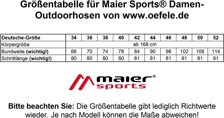 Immagine prodotto Maier Sports Pantaloni Lulaka arrotolati (M, L)